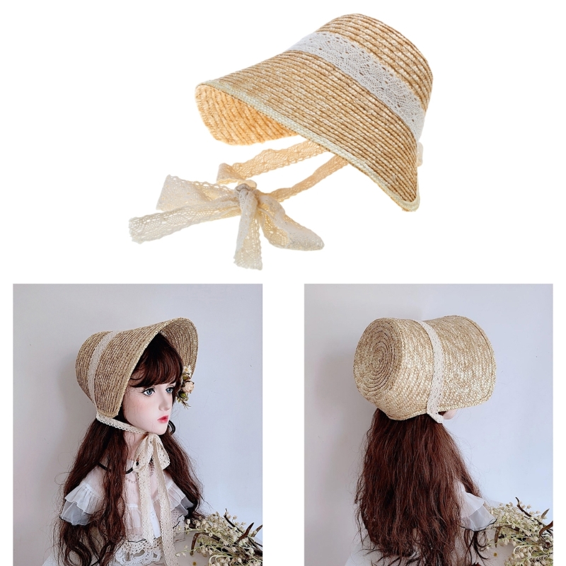 Sweet Girl Sun LolitaStyle Sum - Bucket Hat Straw 评论和价格