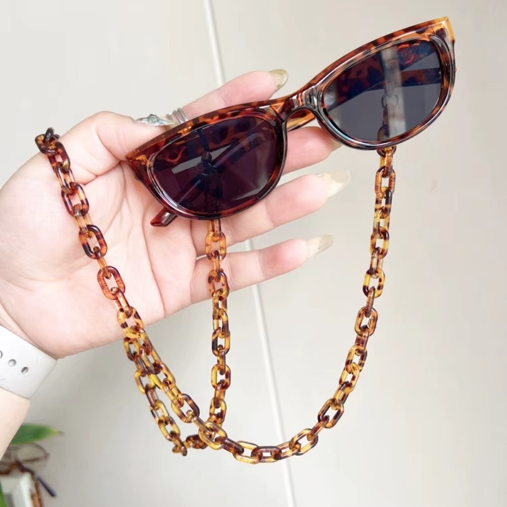 Anti-Slip Leopard Acrylic Glas - Sunglass Retainer Cord 评论和价格