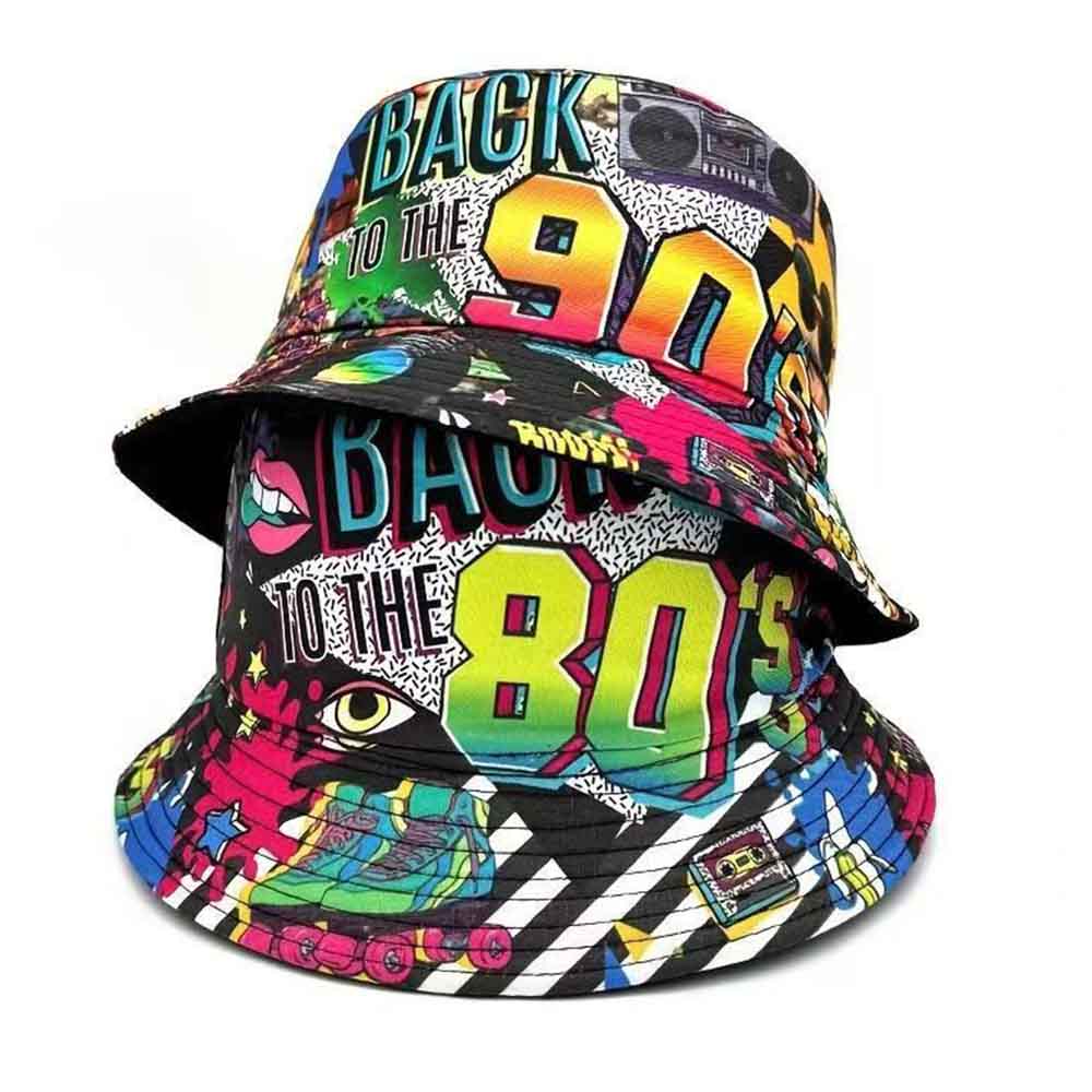 Retro 80 90s vintage Bucket Ha - Packable Hat Nylon 评论和价格