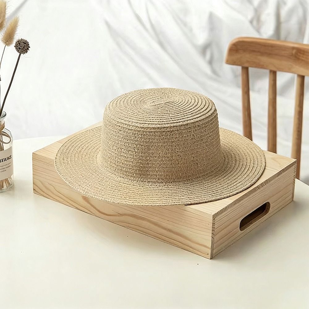 Fashionable Wide Brim Straw Ha - Bucket Hat Straw 评论和价格